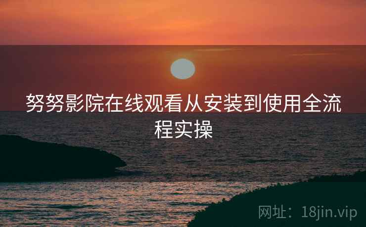 努努影院在线观看从安装到使用全流程实操