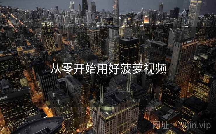 从零开始用好菠萝视频