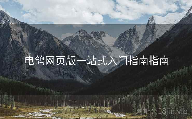 电鸽网页版一站式入门指南指南