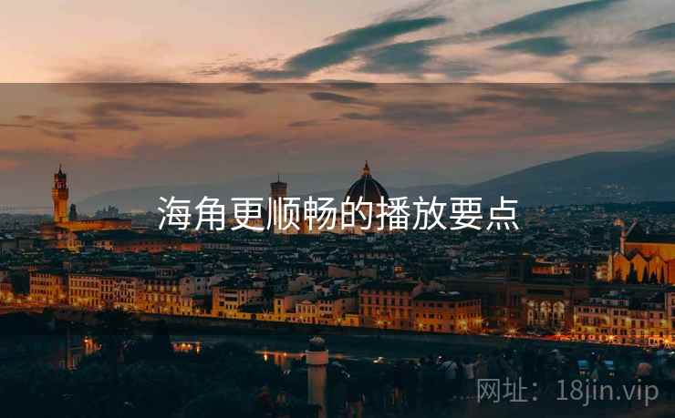 海角更顺畅的播放要点