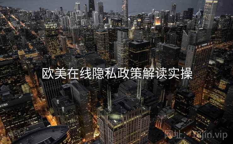 欧美在线隐私政策解读实操