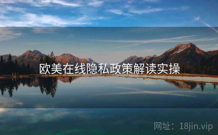 欧美在线隐私政策解读实操